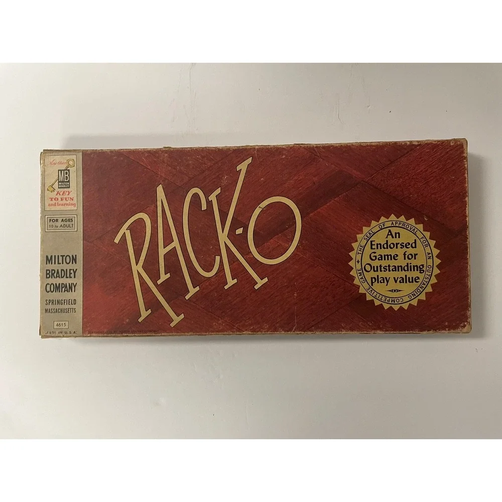 Vintage‎ 1956 Milton Bradley Rack-O Card Game Complete